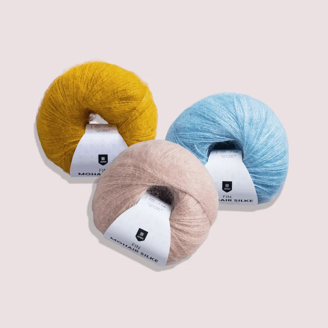 Fin Mohair Silke - Garn från Järbo - Fru Olesen Garn