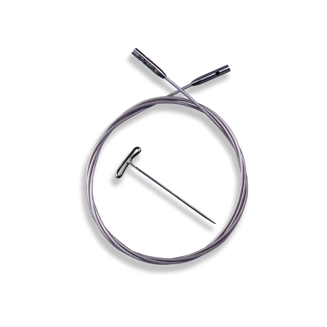 ChiaoGoo Silver SWIV360 kabel - Fru Olesen Garn