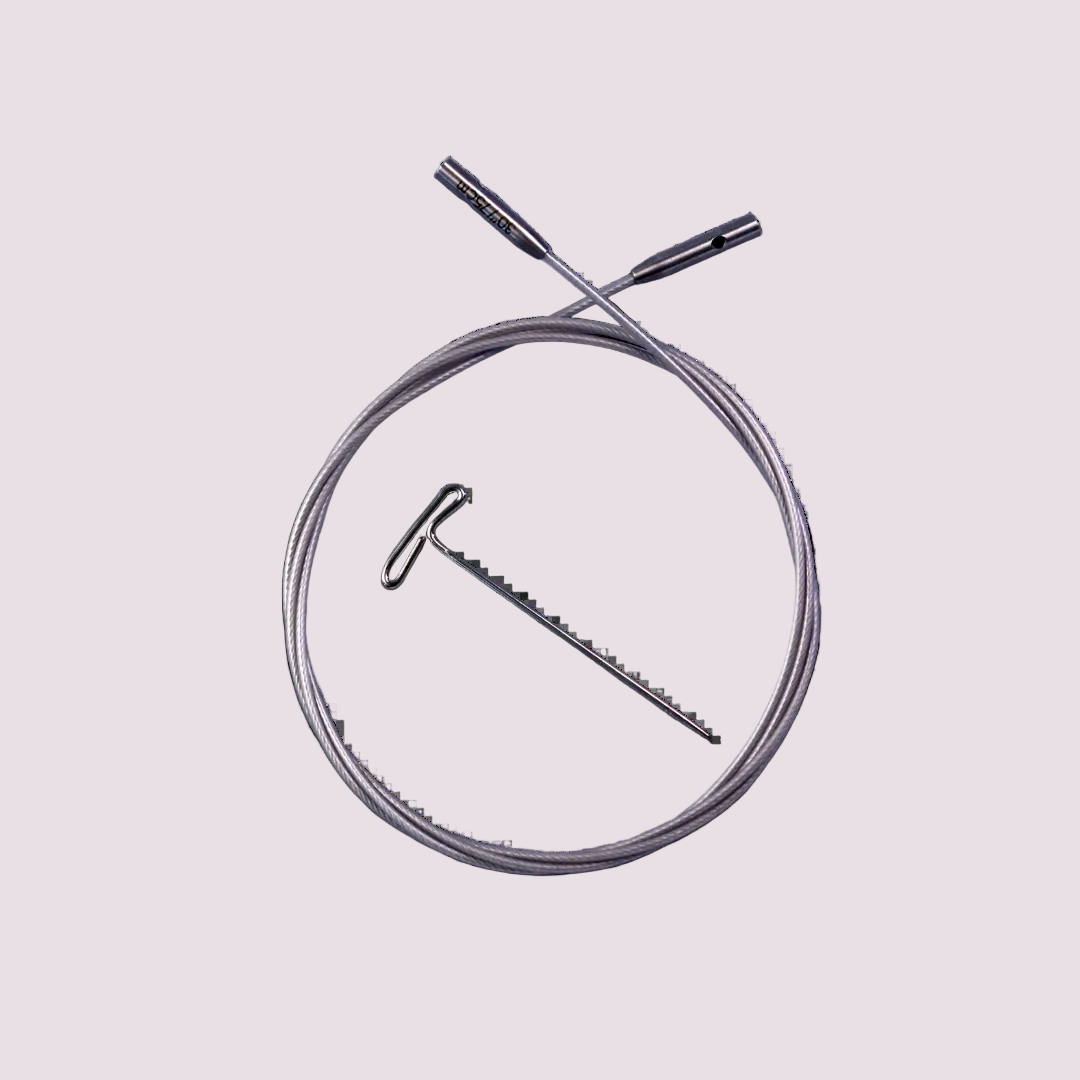 ChiaoGoo Silver SWIV360 kabel - Fru Olesen Garn