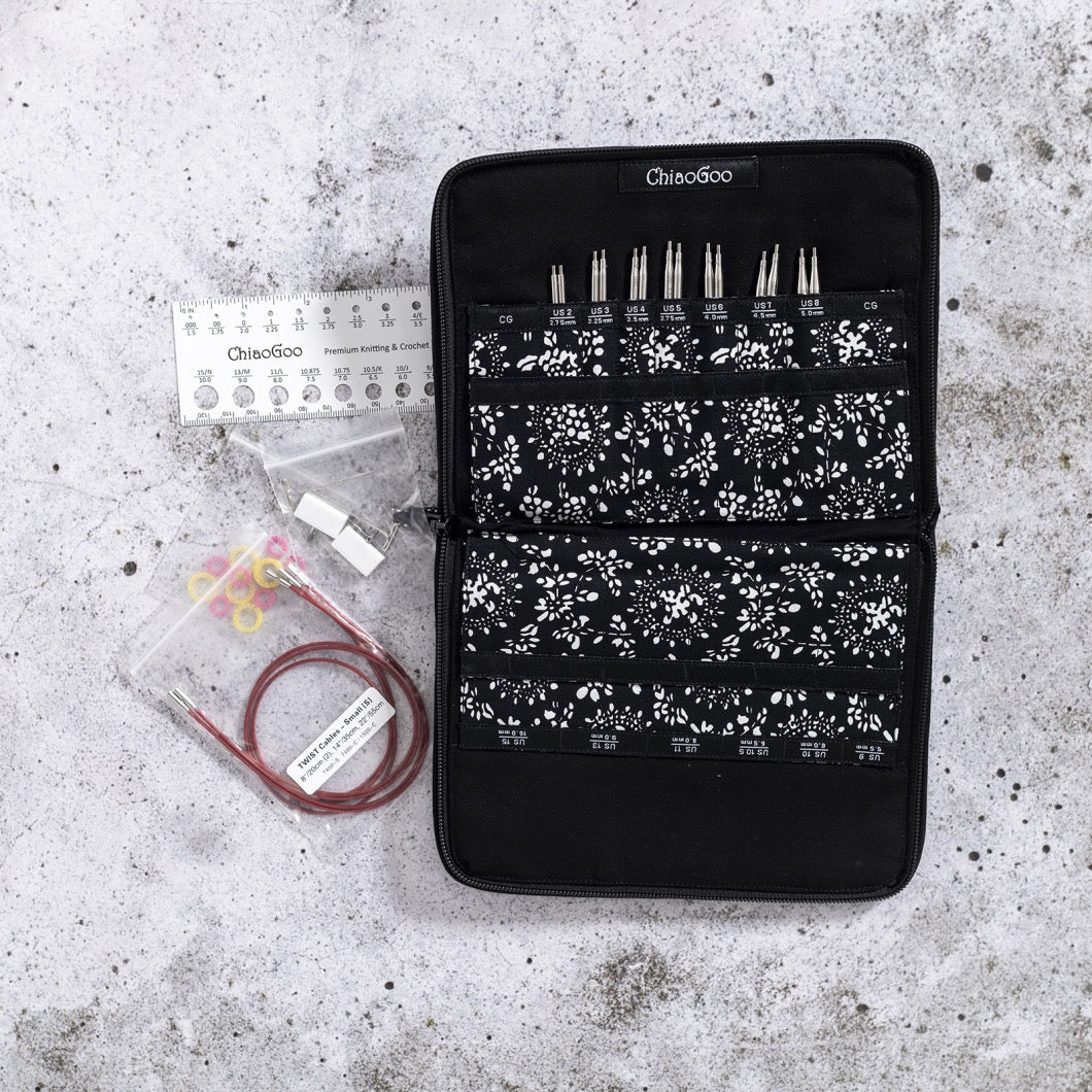 !PRE-ORDER ITEM! ChiaoGoo TWIST Small - Interchangeable Needle Set (7 pairs, 10 cm)