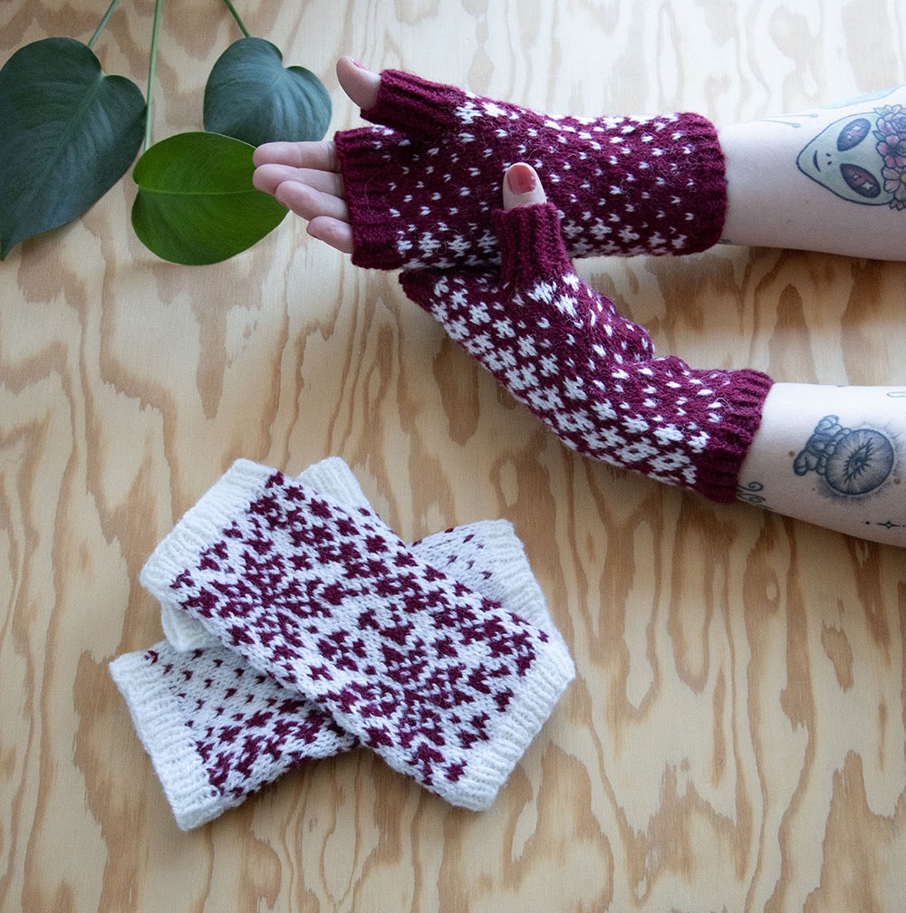 Spring Wind - fingerless mittens
