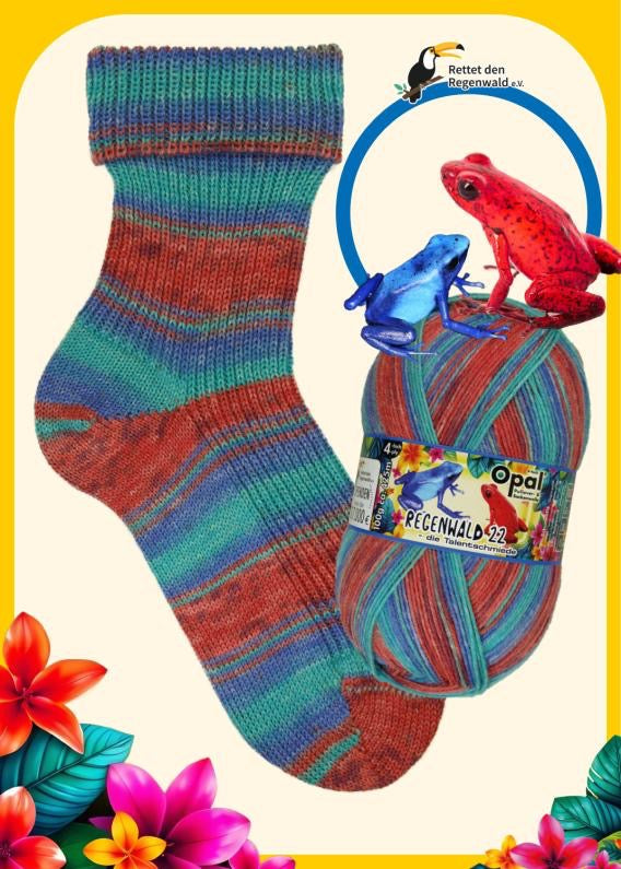 Opal Regnskog 22 – självrandande sockgarn