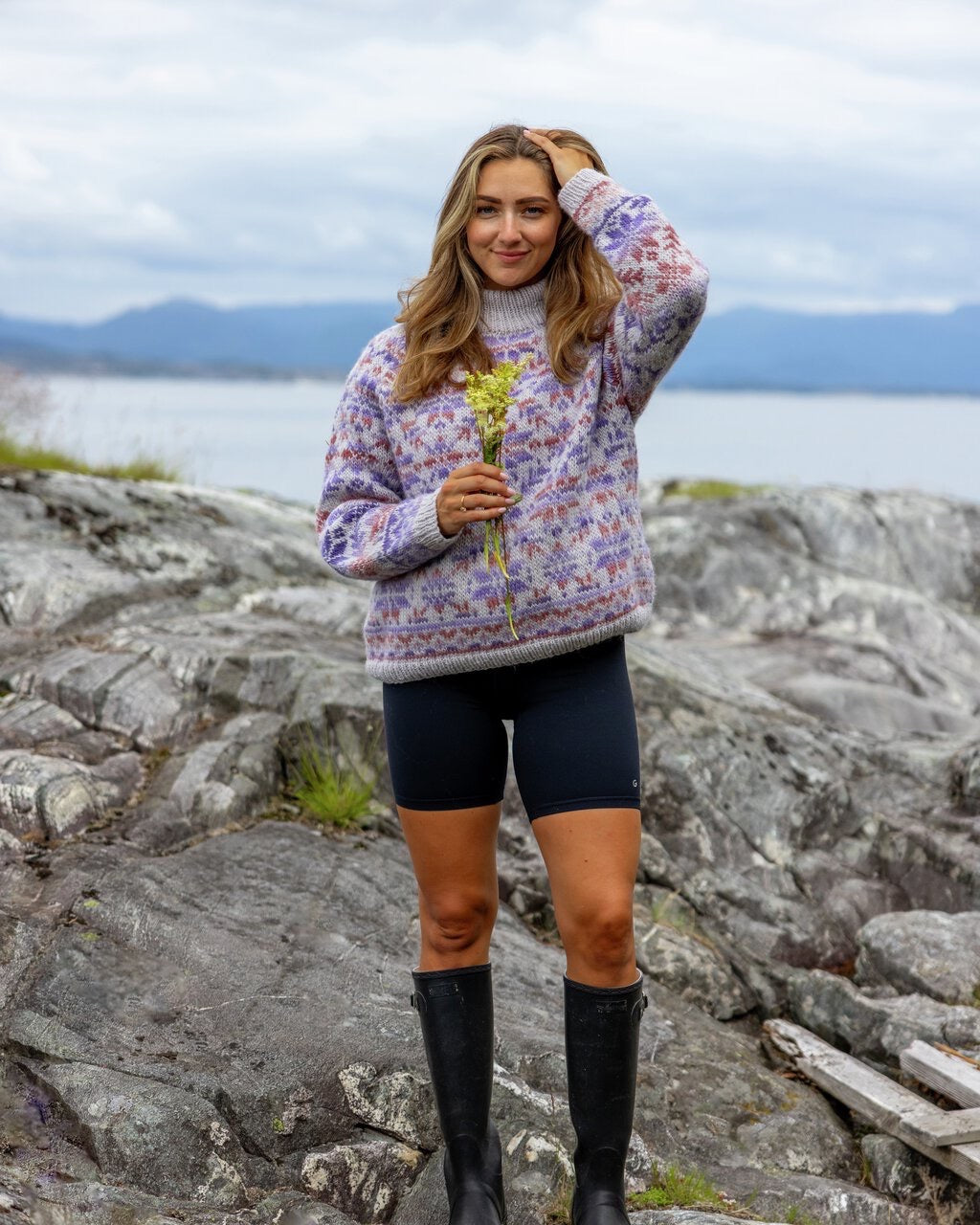 Carly - patterned sweater in Older and PrettyPrint