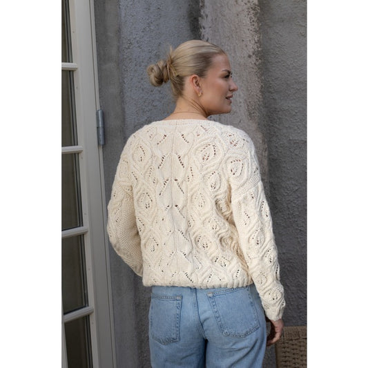 Evangelill - strukturstickad tröja i Cotton Alpakka