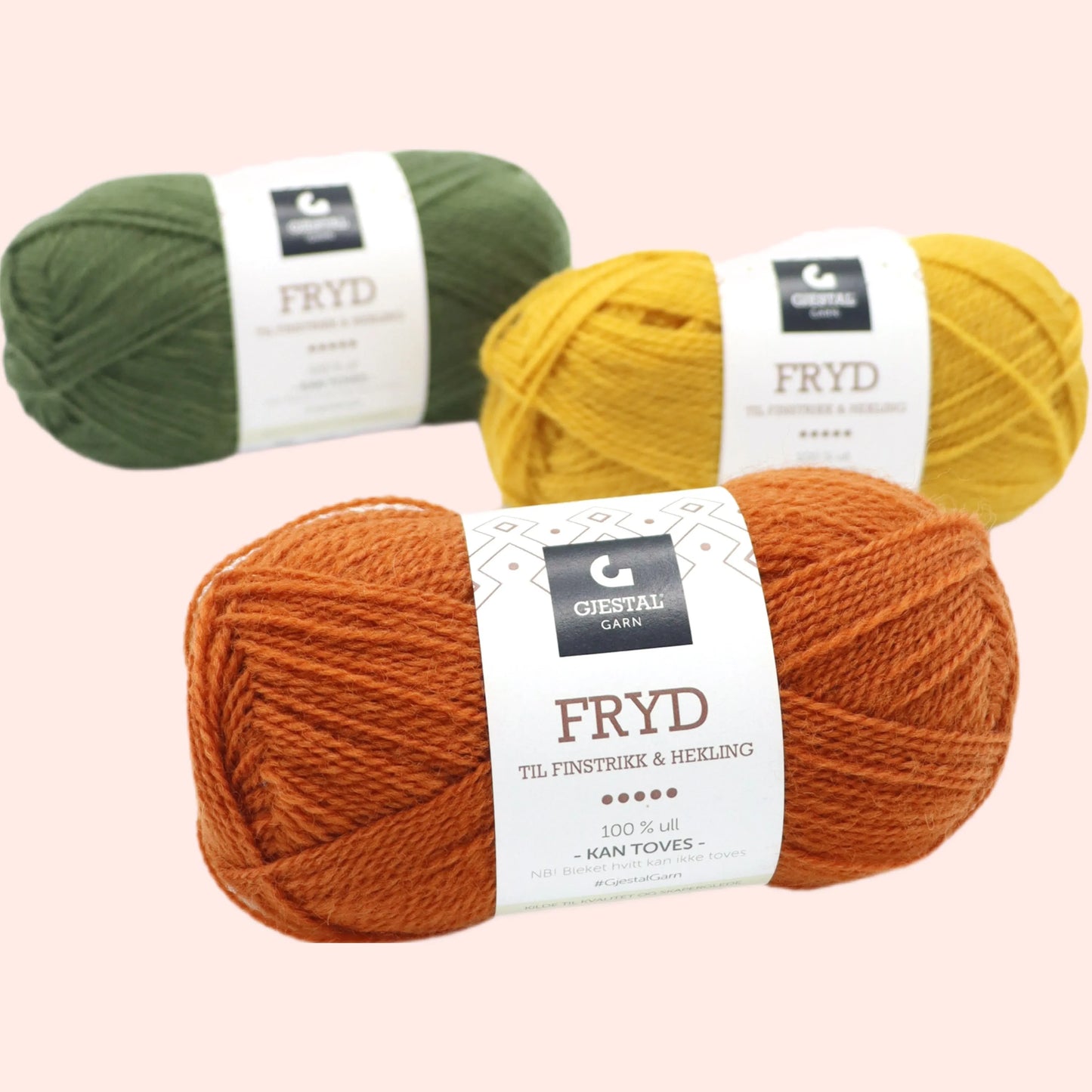 🧶SNART I LAGER🧶 Fryd från Gjestal Garn - Fru Olesen Garn