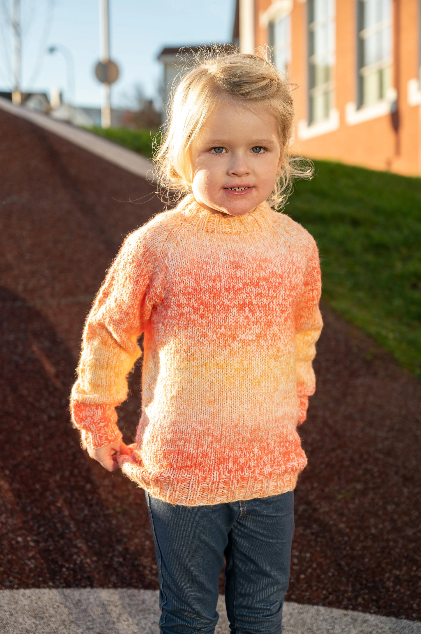 DELTA - Raglantröja i Babyull och poppis