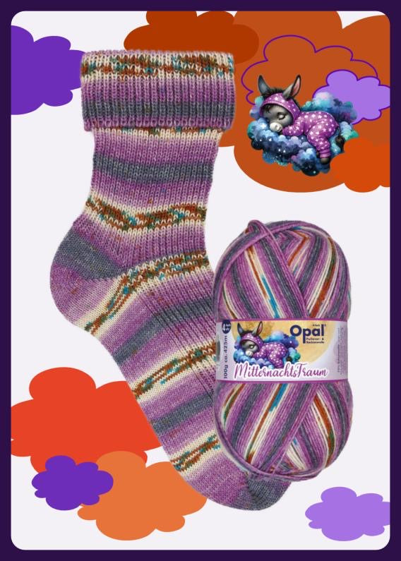 Midnight Dream - sock yarn from Opalgarn