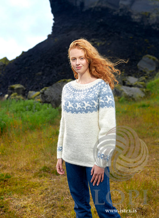 Farfuglar - islandströja i Lettlopi