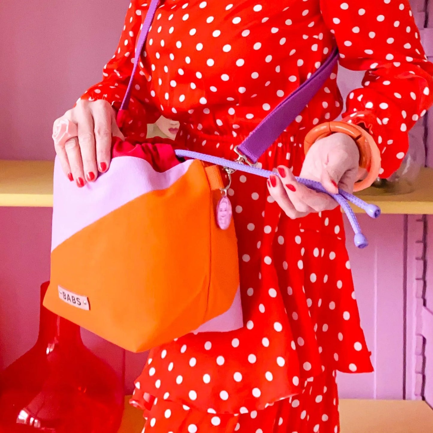 HAPPY POUCH - Apricot Brandy - Projektväska från Babs - Fru Olesen Garn