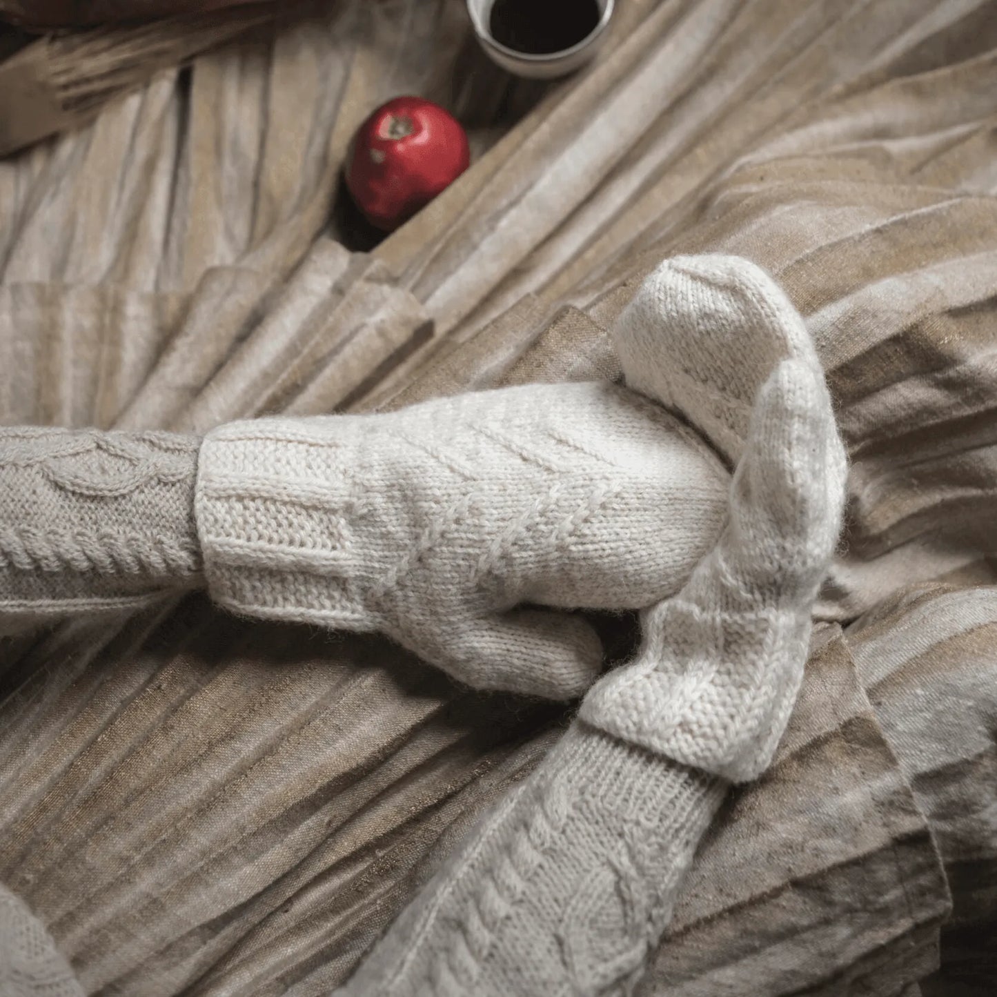 Hede - vantar - Fru Olesen Garn