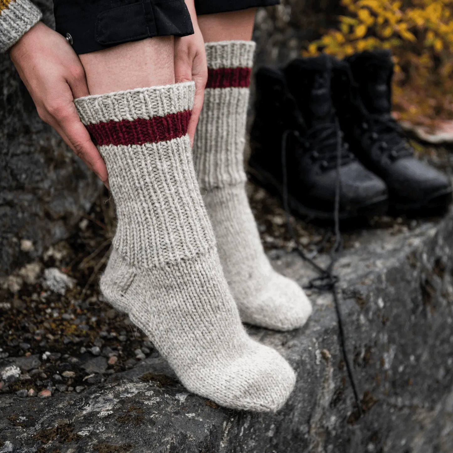 Kalfjäll - raggsockor - Fru Olesen Garn
