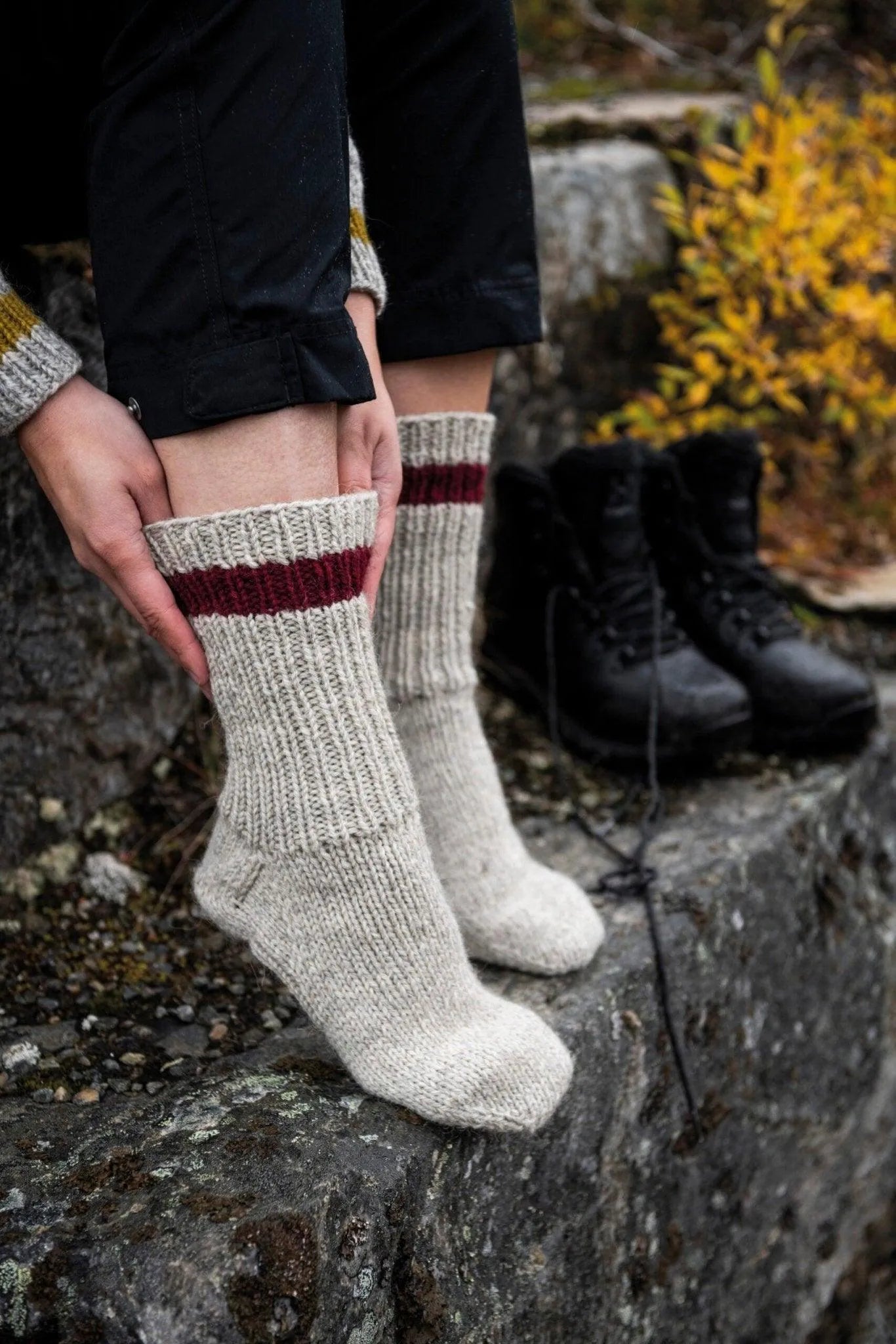 Kalfjäll - raggsockor - Fru Olesen Garn