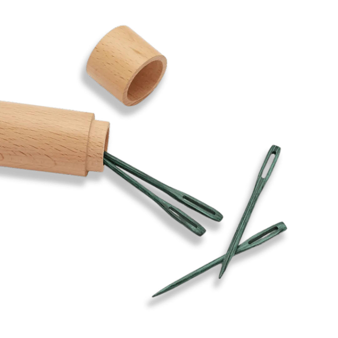 Mindful - Stoppnålar av trä i ask med lock - KnitPro - Fru Olesen Garn