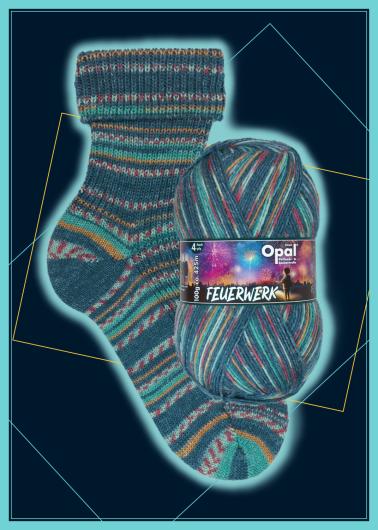 Fyrverkeri - sockgarn från Opalgarn