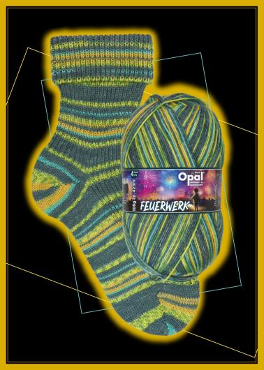 Fyrverkeri - sockgarn från Opalgarn