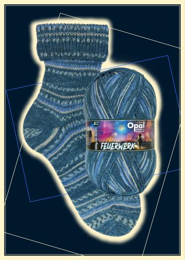 Fyrverkeri - sockgarn från Opalgarn