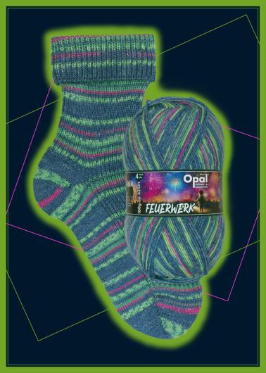 Fyrverkeri - sockgarn från Opalgarn