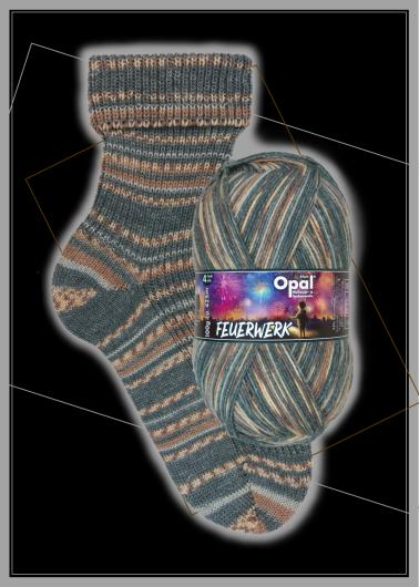 Fyrverkeri - sockgarn från Opalgarn