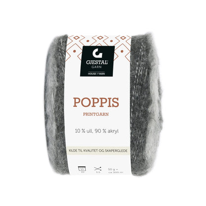 🧶SNART I LAGER🧶Gjestal Garn Poppis - Fru Olesen Garn