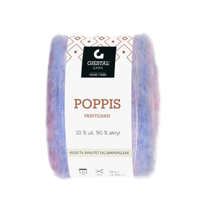 🧶SNART I LAGER🧶Gjestal Garn Poppis - Fru Olesen Garn