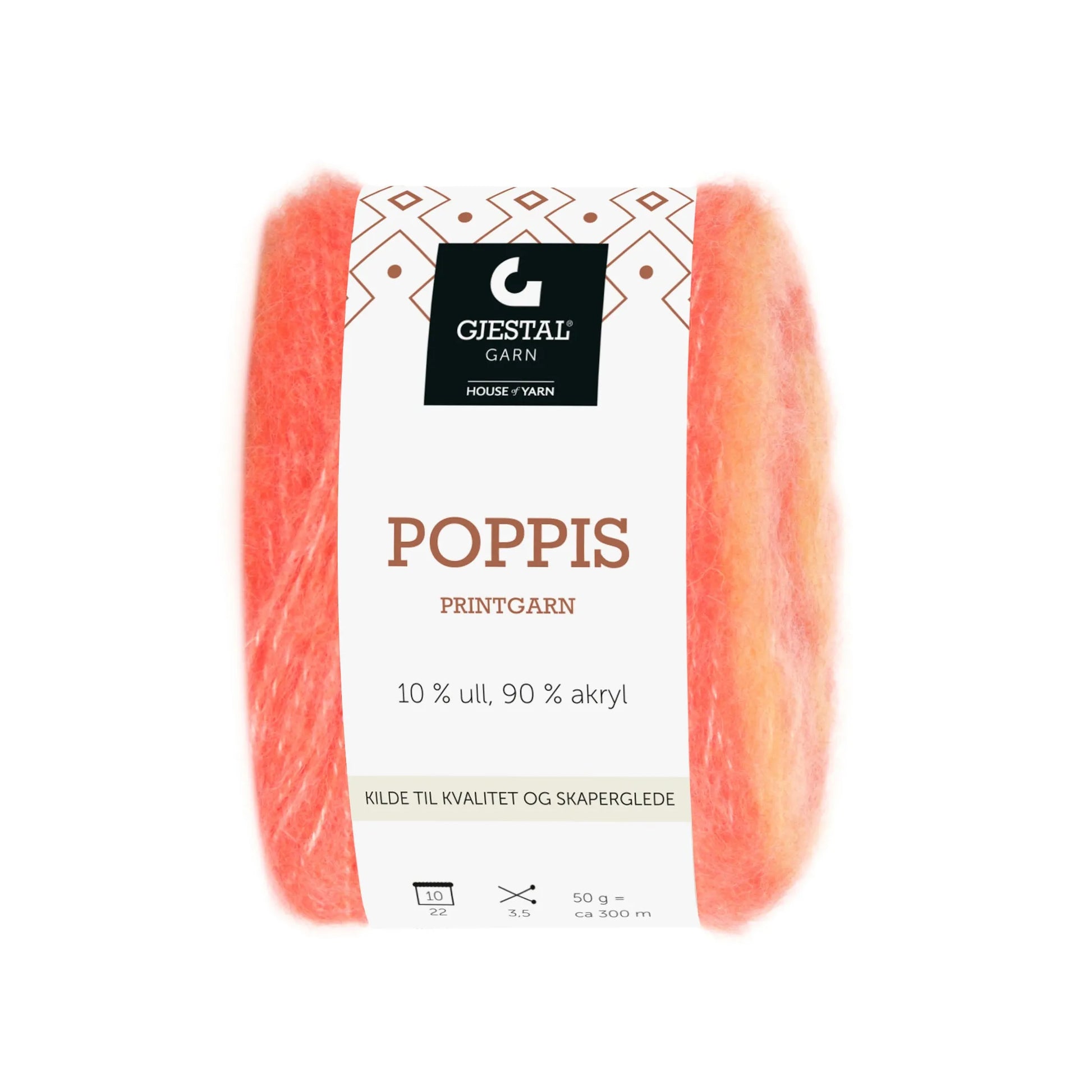 🧶SNART I LAGER🧶Gjestal Garn Poppis - Fru Olesen Garn