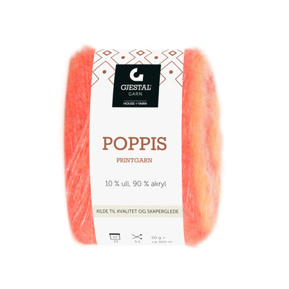 🧶SNART I LAGER🧶Gjestal Garn Poppis - Fru Olesen Garn