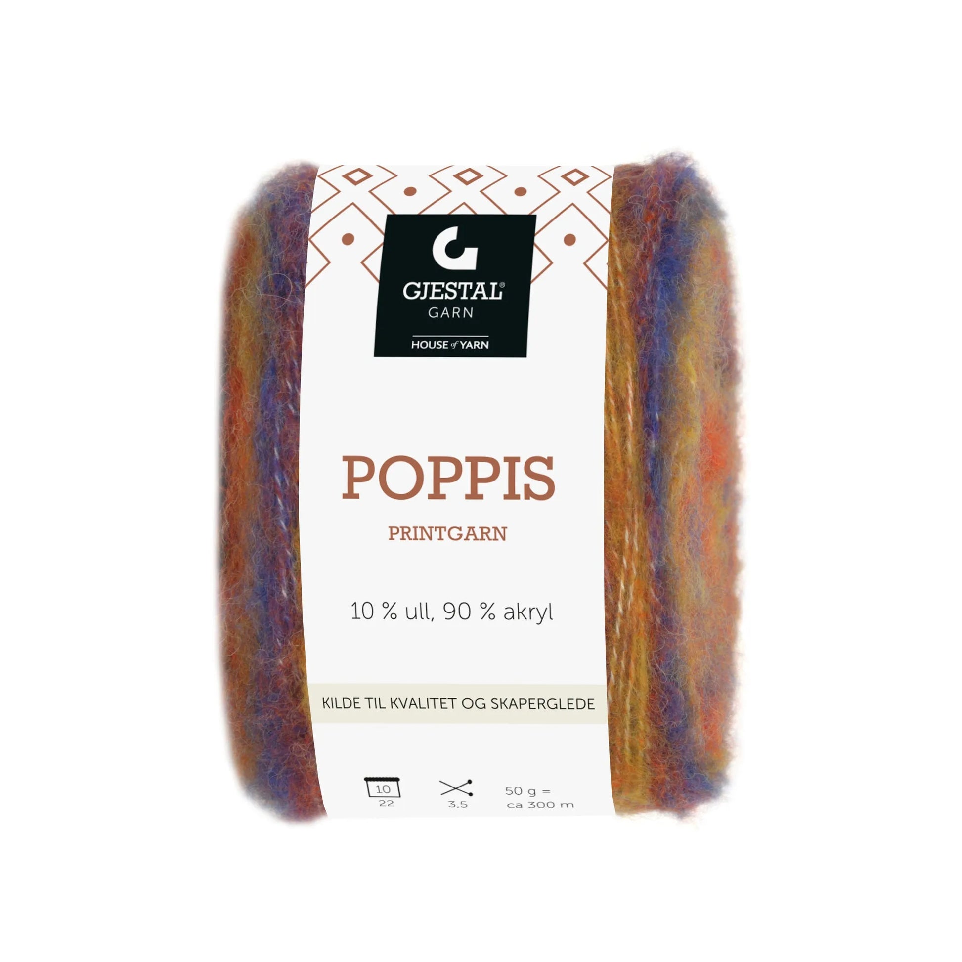 🧶SNART I LAGER🧶Gjestal Garn Poppis - Fru Olesen Garn