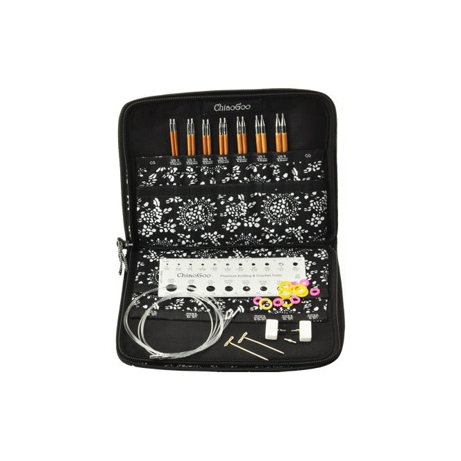 !ORDER ITEM! ChiaoGoo SPIN Bamboo Large - Interchangeable Needle Set (6 pairs, 13 cm)