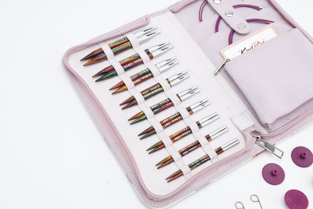KnitPro Symfonie 2 Deluxe – Set med ändstickor (9 par, 13 cm)