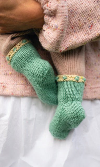 Positano - knitted baby socks