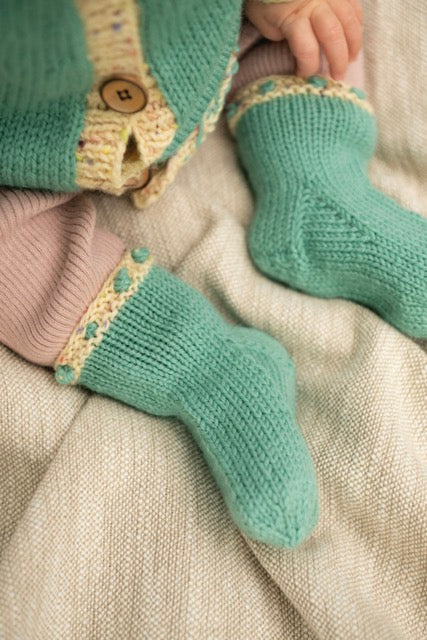 Positano - knitted baby socks