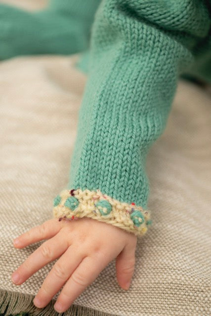 Positano - stickad babykofta