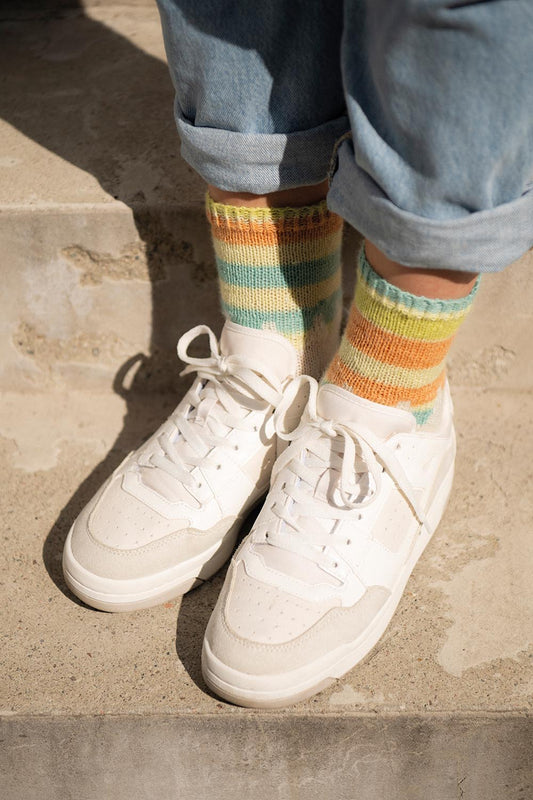 Lökken - stickade sockor