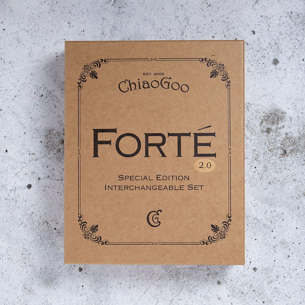 !PRE-ORDER ITEM! ChiaoGoo FORTE 2.0 - Luxury Interchangeable Knitting Needle Set (14 pairs, 13 cm)