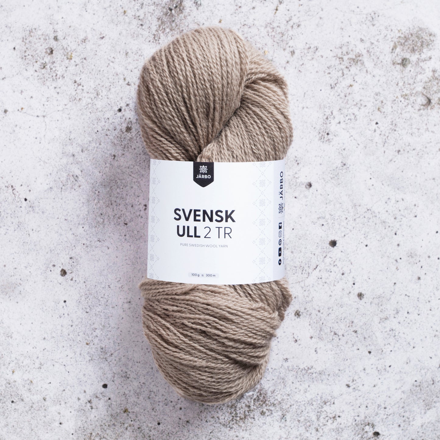 Svensk Ull 2 tr - Garn från Järbo