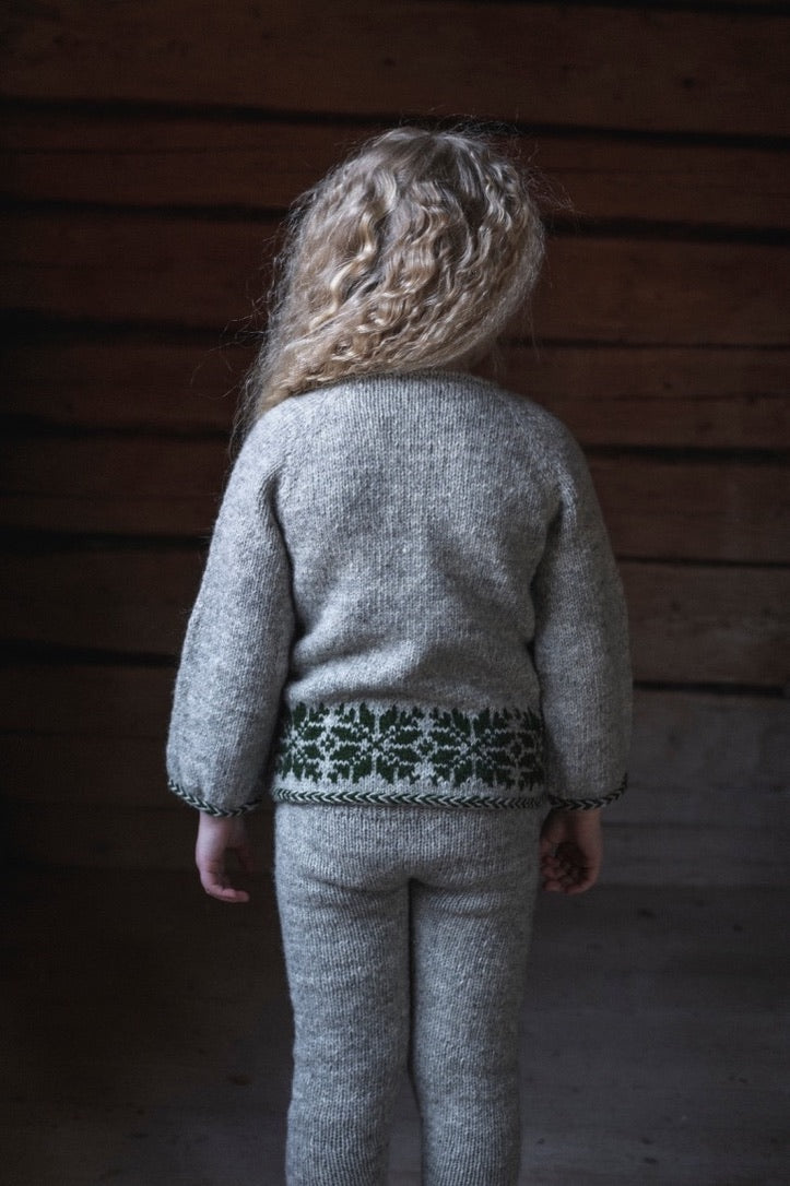 Tun – mönsterstickad barntröja