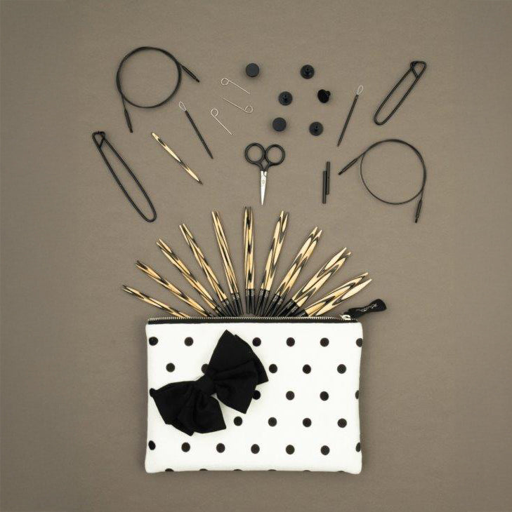 Knitpro Chérie - set med ändstickor (10 par, 13 cm)