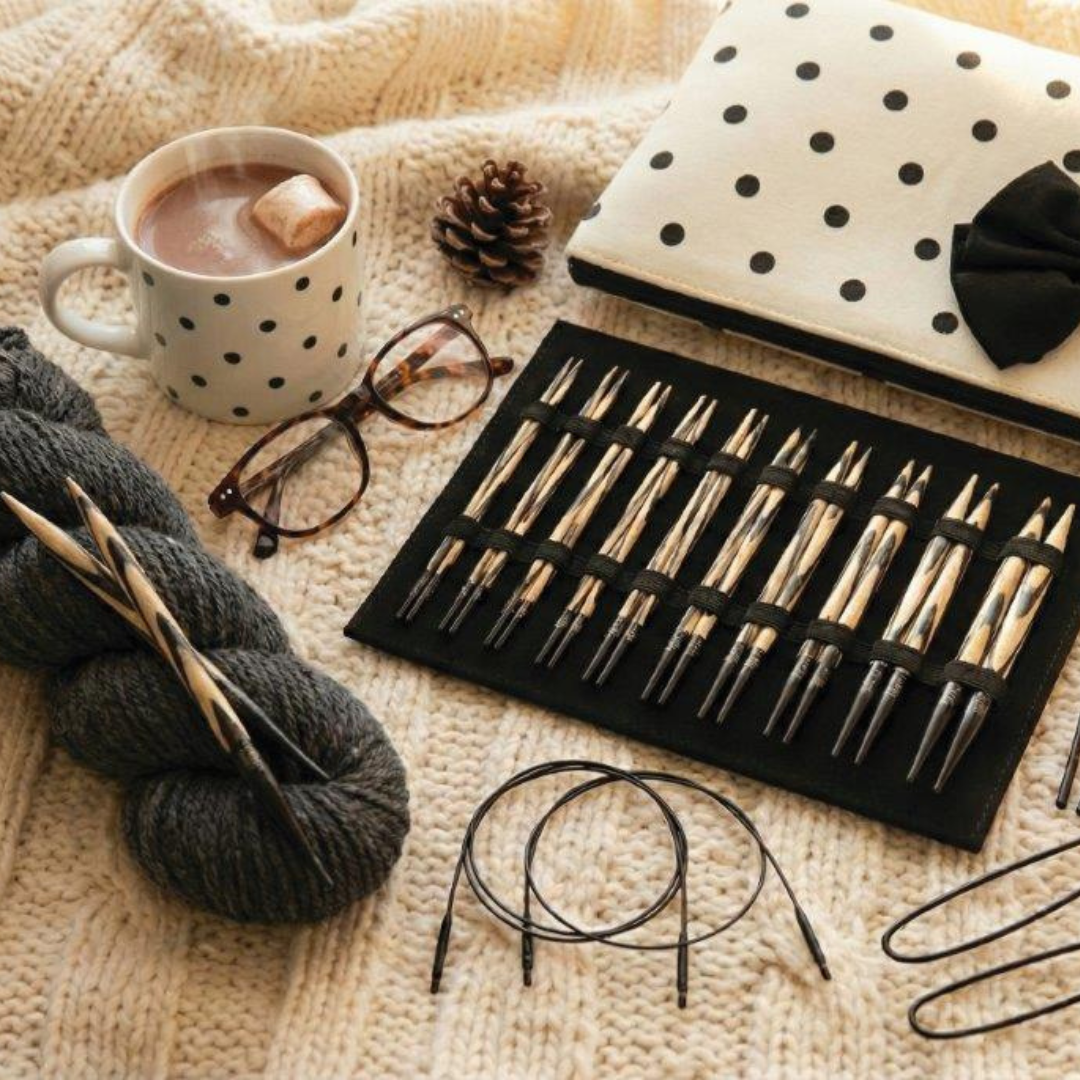 Knitpro Chérie - set med ändstickor (10 par, 13 cm)