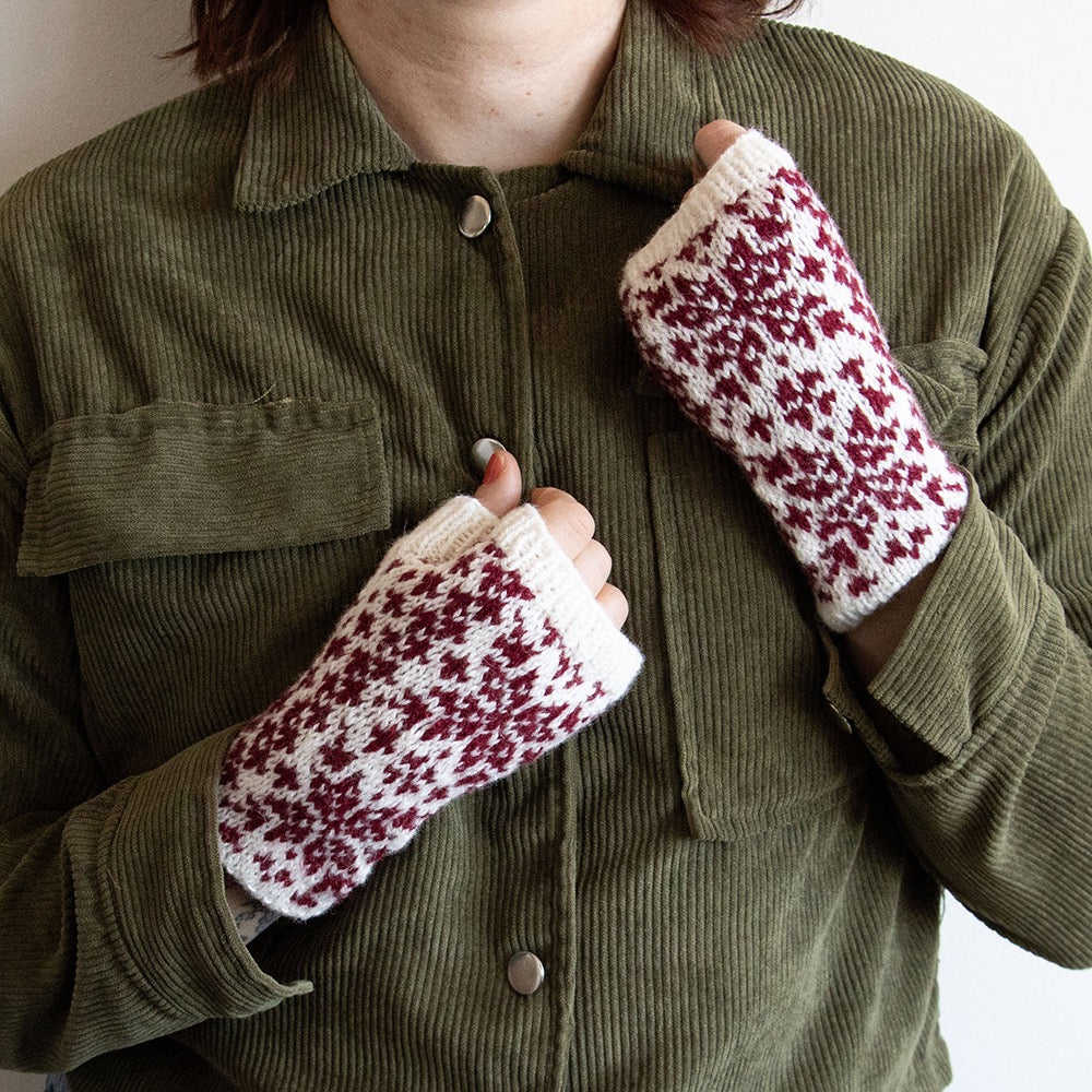 Spring Wind - fingerless mittens