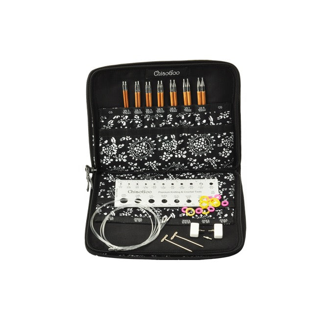 !ORDER ITEM! ChiaoGoo SPIN Bamboo Small - Interchangeable Needle Set (7 pairs, 13 cm)