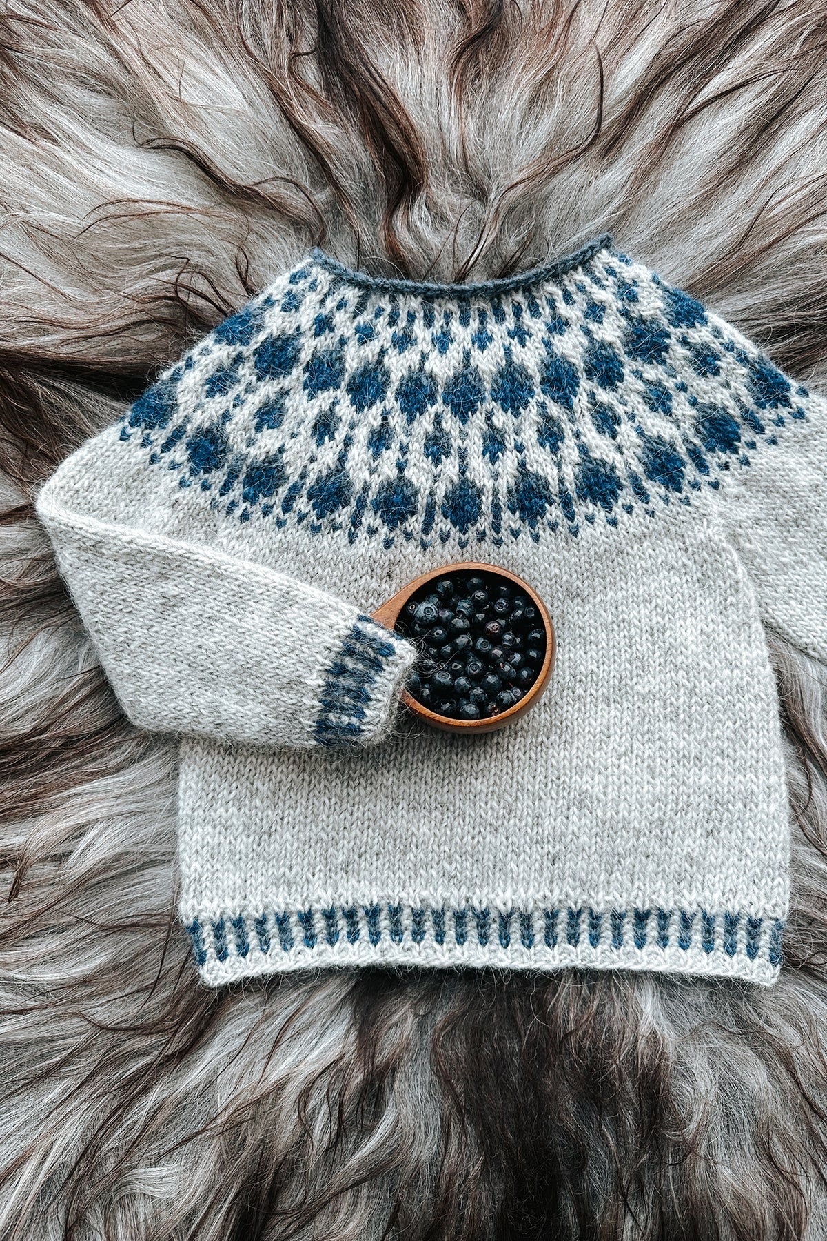 Blueberry Sweater mini - digitalt mönster