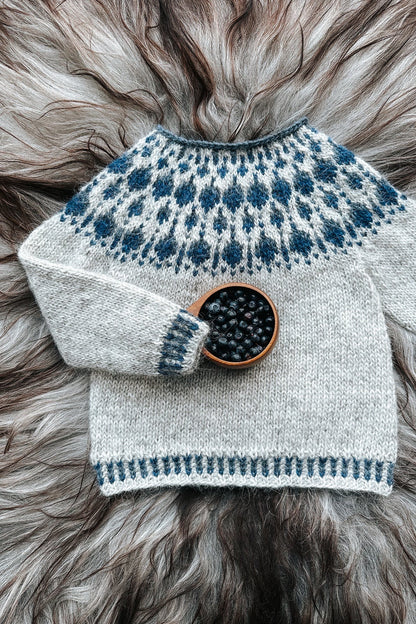 Blueberry Sweater mini - digitalt mönster