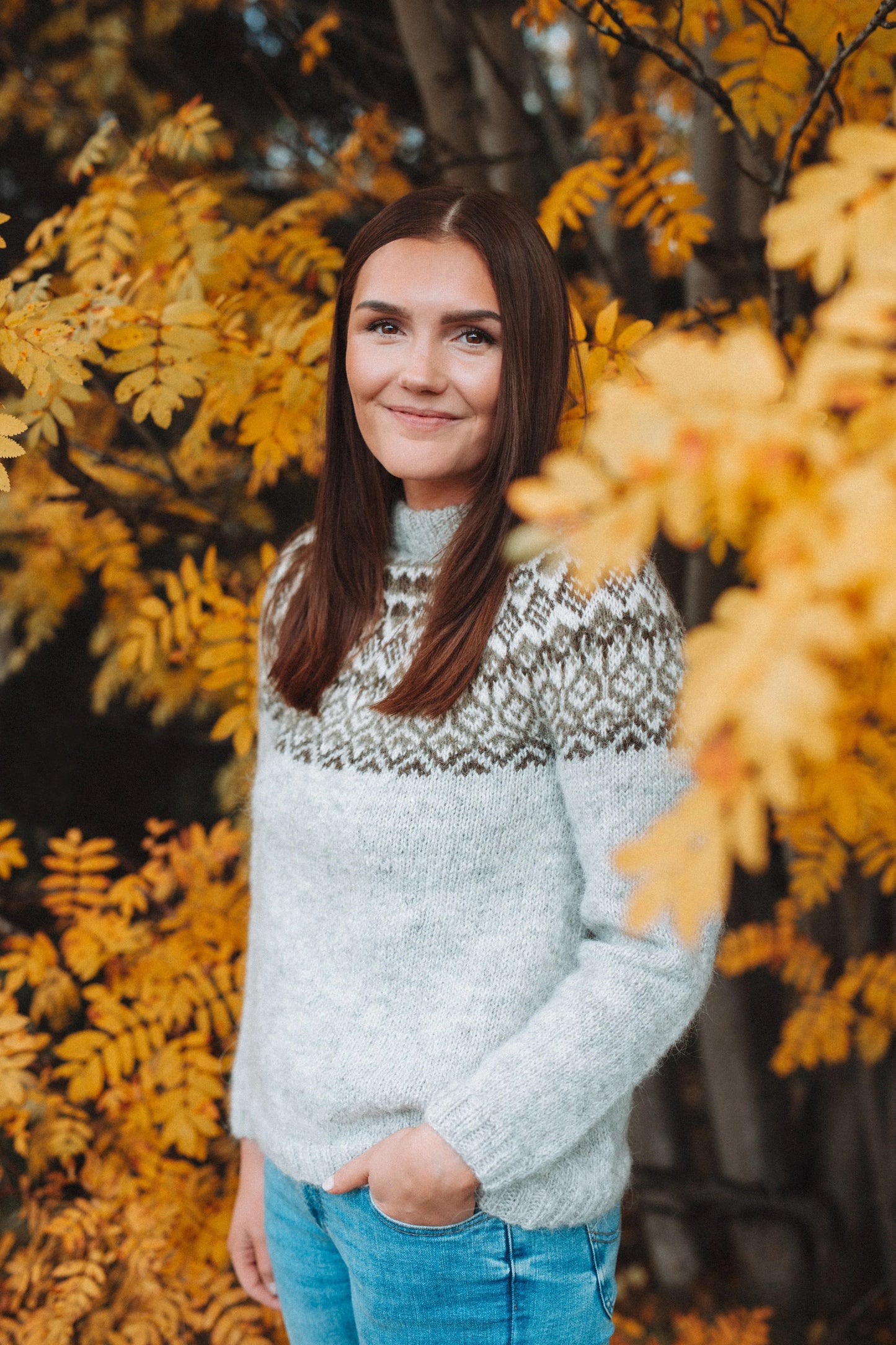 Mikkeli Sweater summer - yarn kit from 531kr
