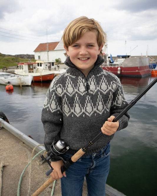 Eventyrlig - barntröja med dragkedja