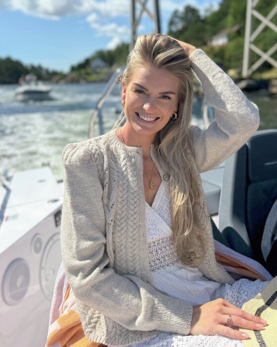Braided cardigan