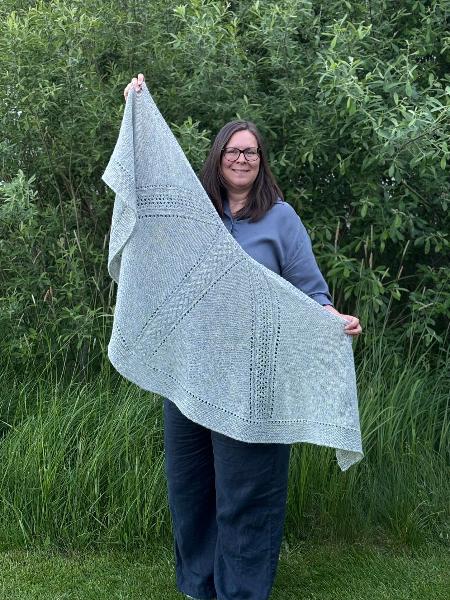 Heights and Valleys Shawl – stickmönster till sjal
