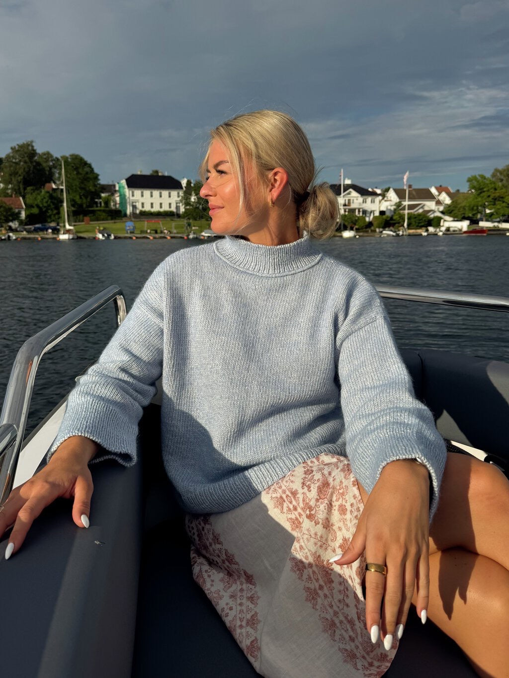 Nicks tröja - slätstickad tröja i Cotton Alpakka