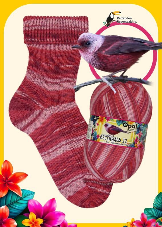 Opal Regnskog 22 – självrandande sockgarn