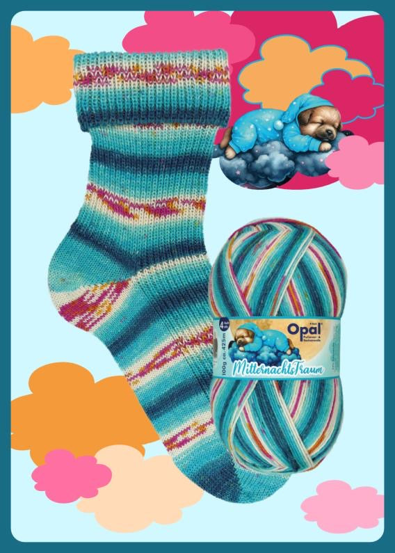 Midnattsdröm - sockgarn från Opalgarn