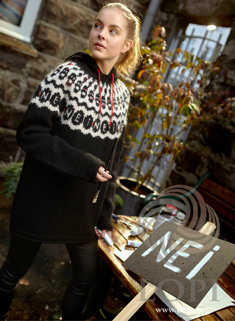 Nei - islandströja i Lettlopi